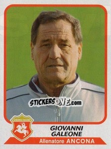 Figurina Giovanni Galeone - Calciatori 2003-2004 - Panini