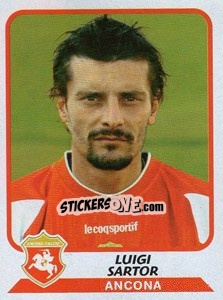 Sticker Luigi Sartor - Calciatori 2003-2004 - Panini