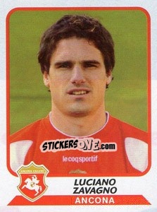 Sticker Luciano Zavagno - Calciatori 2003-2004 - Panini
