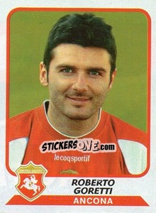 Sticker Roberto Goretti - Calciatori 2003-2004 - Panini