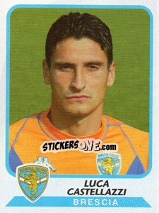 Sticker Luca Castellazzi - Calciatori 2003-2004 - Panini