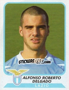 Cromo Alfonso Roberto Delgado - Calciatori 2003-2004 - Panini