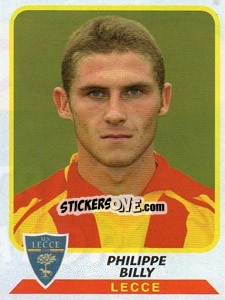 Sticker Philippe Billy - Calciatori 2003-2004 - Panini