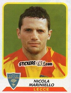 Figurina Nicola Mariniello - Calciatori 2003-2004 - Panini