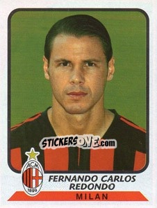 Cromo Fernando Carlos Redondo - Calciatori 2003-2004 - Panini