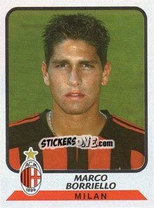 Sticker Marco Borriello - Calciatori 2003-2004 - Panini
