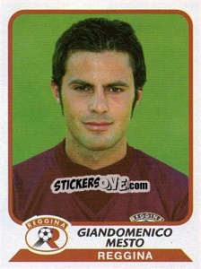 Cromo Giandomenico Mesto - Calciatori 2003-2004 - Panini