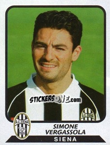 Sticker Simone Vergassola - Calciatori 2003-2004 - Panini