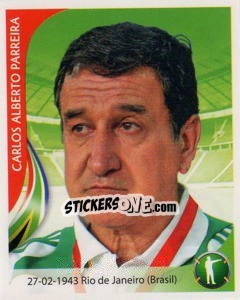 Sticker Carlos Alberto Parreira - Copa Mundial Sudáfrica 2010 - Navarrete