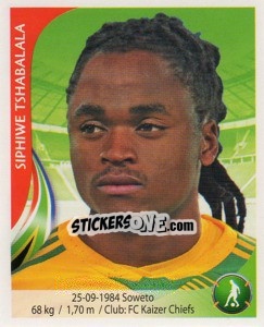 Sticker Siphiwe Tshabalala - Copa Mundial Sudáfrica 2010 - Navarrete