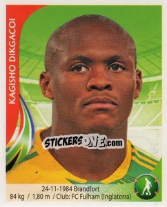 Sticker Kagisho Dikgacoi - Copa Mundial Sudáfrica 2010 - Navarrete
