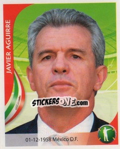Cromo Javier Aguirre - Copa Mundial Sudáfrica 2010 - Navarrete