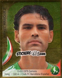 Figurina Rafael Marquez - Copa Mundial Sudáfrica 2010 - Navarrete