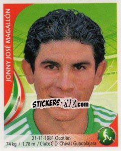 Sticker Jonny Jose Magallon - Copa Mundial Sudáfrica 2010 - Navarrete