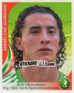 Cromo Andres Guardado - Copa Mundial Sudáfrica 2010 - Navarrete