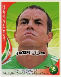 Sticker Cuauhtemoc Blanco - Copa Mundial Sudáfrica 2010 n. 44 - Navarrete