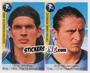 Sticker Sebastian Abreu / Cristian Rodriguez - Copa Mundial Sudáfrica 2010 n. 55 - Navarrete