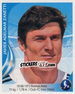 Sticker Javier Zanetti - Copa Mundial Sudáfrica 2010 n. 70 - Navarrete