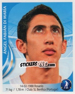 Figurina Angel Di Maria - Copa Mundial Sudáfrica 2010 - Navarrete