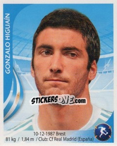 Sticker Gonzalo Higuain - Copa Mundial Sudáfrica 2010 n. 81 - Navarrete