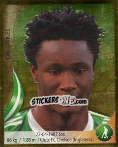 Sticker John Obi Mikel - Copa Mundial Sudáfrica 2010 n. 91 - Navarrete