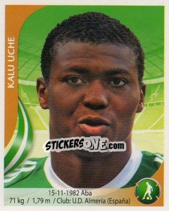 Sticker Kalu Uche - Copa Mundial Sudáfrica 2010 - Navarrete