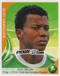 Cromo Ikechukwu Uche - Copa Mundial Sudáfrica 2010 - Navarrete