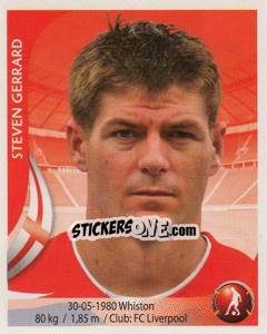 Sticker Steven Gerrard - Copa Mundial Sudáfrica 2010 - Navarrete