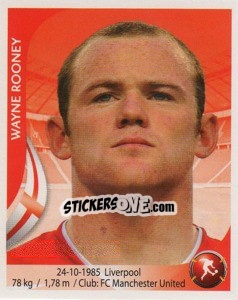 Sticker Wayne Rooney - Copa Mundial Sudáfrica 2010 n. 132 - Navarrete