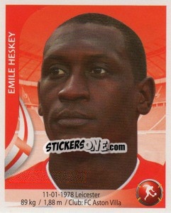 Sticker Emile Heskey - Copa Mundial Sudáfrica 2010 - Navarrete