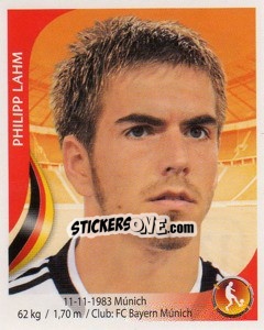 Sticker Philipp Lahm - Copa Mundial Sudáfrica 2010 n. 176 - Navarrete