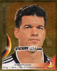 Sticker Michael Ballack - Copa Mundial Sudáfrica 2010 - Navarrete