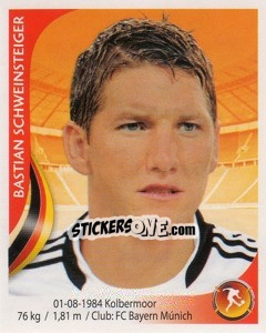 Cromo Bastian Schweinsteiger - Copa Mundial Sudáfrica 2010 - Navarrete