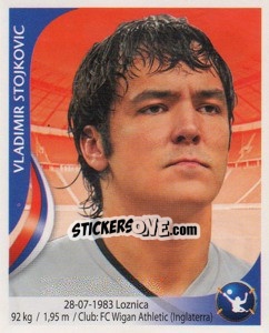 Sticker Vladimir Stojkovic - Copa Mundial Sudáfrica 2010 n. 193 - Navarrete
