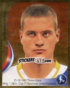 Sticker Nemanja Vidic - Copa Mundial Sudáfrica 2010 n. 194 - Navarrete
