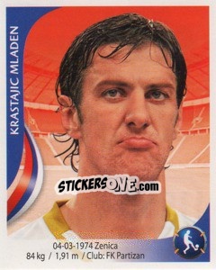 Sticker Mladen Krstajic - Copa Mundial Sudáfrica 2010 - Navarrete