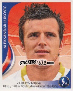 Sticker Aleksandar Lukovic - Copa Mundial Sudáfrica 2010 - Navarrete