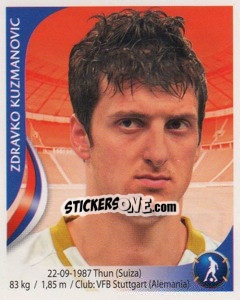 Sticker Zdravko Kuzmanovic - Copa Mundial Sudáfrica 2010 - Navarrete