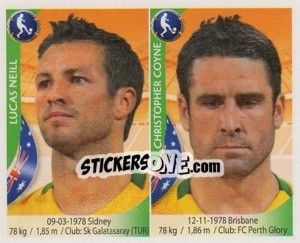 Sticker Lucas Neill / Chris Coyne