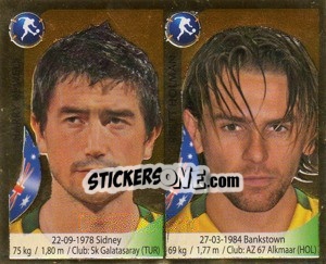 Sticker Harry Kewell / Brett Holman - Copa Mundial Sudáfrica 2010 - Navarrete