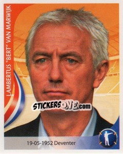 Sticker Bert van Marwijk - Copa Mundial Sudáfrica 2010 - Navarrete
