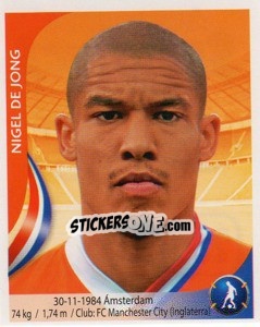 Sticker Nigel de Jong - Copa Mundial Sudáfrica 2010 n. 235 - Navarrete