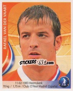 Sticker Rafael van der Vaart - Copa Mundial Sudáfrica 2010 - Navarrete