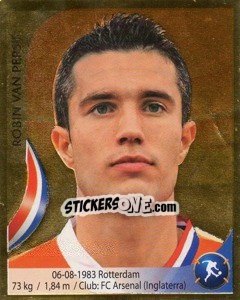Sticker Robin van Persie - Copa Mundial Sudáfrica 2010 n. 241 - Navarrete