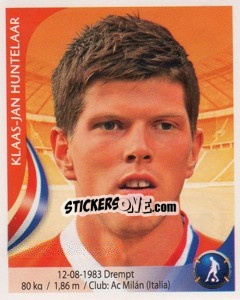 Sticker Klaas-Jan Huntelaar - Copa Mundial Sudáfrica 2010 - Navarrete