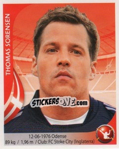 Sticker Thomas Sorensen - Copa Mundial Sudáfrica 2010 - Navarrete