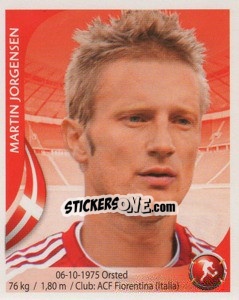 Sticker Martin Jorgensen - Copa Mundial Sudáfrica 2010 - Navarrete