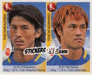 Sticker Yuji Nakazawa / Yuichi Komano