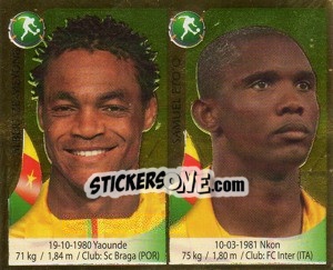 Sticker Albert Ze-Meyong / Samuel Eto'o - Copa Mundial Sudáfrica 2010 n. 279 - Navarrete