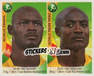 Sticker Achille Emana / Pierre Webo